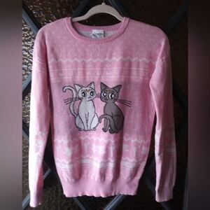 Sailor Moon Cats Artemis and Luna : Kawaii Rare Sweater size Small